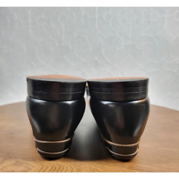 Cole Haan Mens Dress Shoes 10.5 D Black Leather Pinch Tassel Loafer Made in USA - Picture 7 of 14